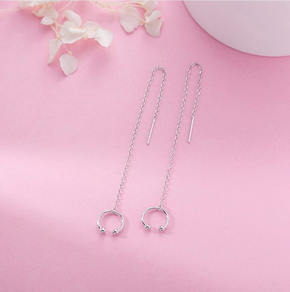 Sterling Silver wrap cuff earrings